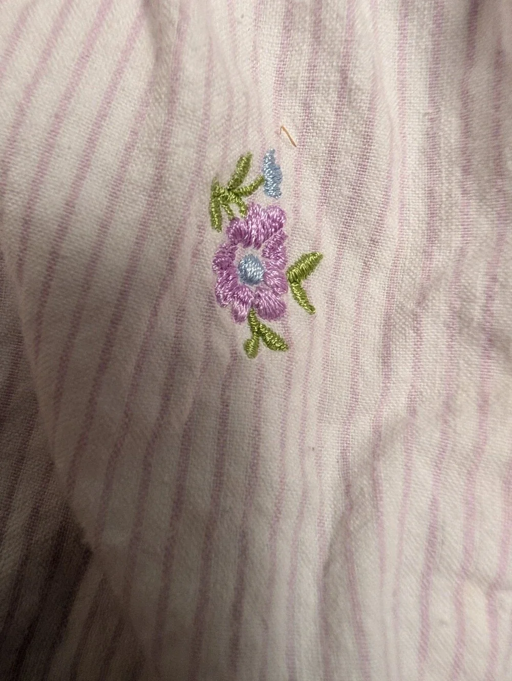 Pink Floral Stripe Cotton Romper Overalls for Babies Sz 9 Mo Bloomers